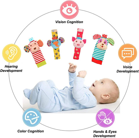 Rattling Socks - Stimulates the Senses and Movement