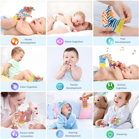 Rattling Socks - Stimulates the Senses and Movement