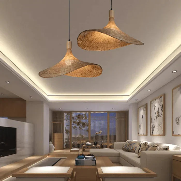 Reed Pendant Lamp - RusticWeave