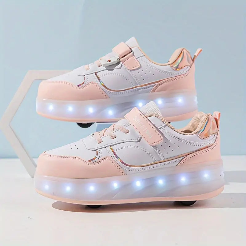 RollGlo - Trendy Roller Shoes for Children - with Lights