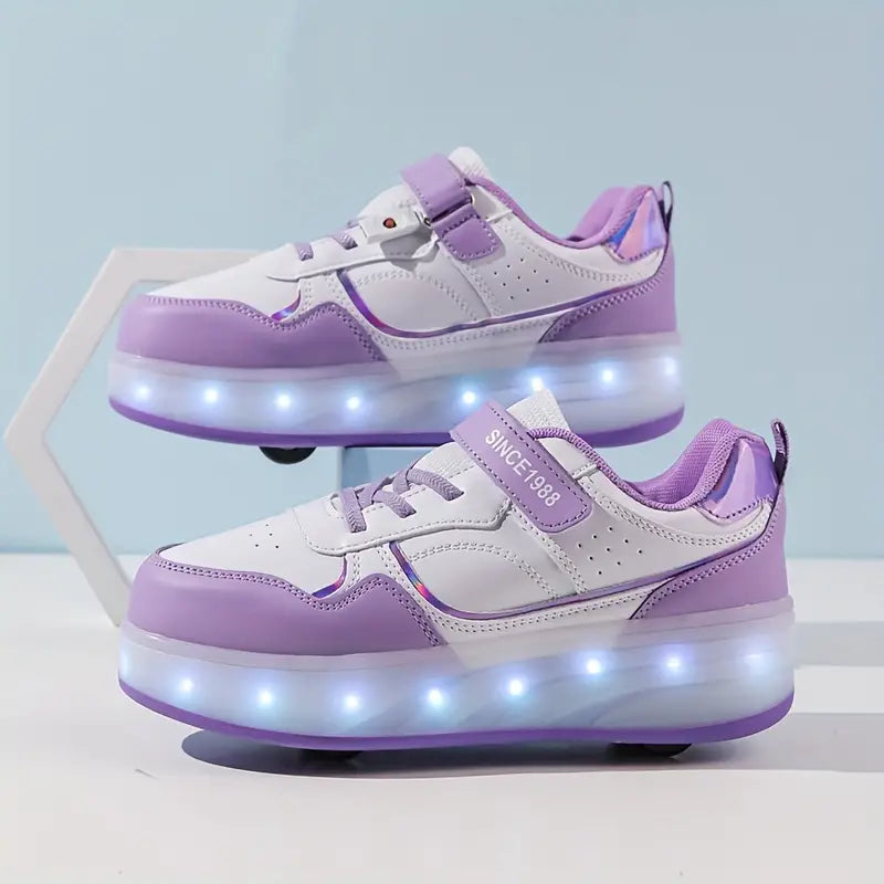RollGlo - Trendy Roller Shoes for Children - with Lights