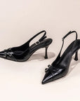 Merisse Black Stiletto Shoes