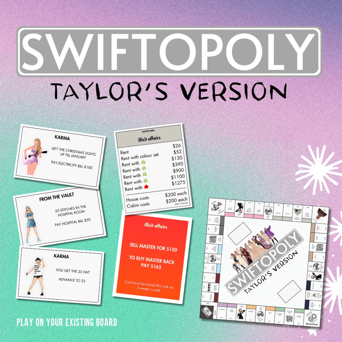 SWIFTOPOLY - Taylor Swift Monopoly for Swifties