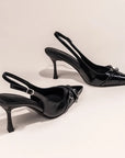 Merisse Black Stiletto Shoes
