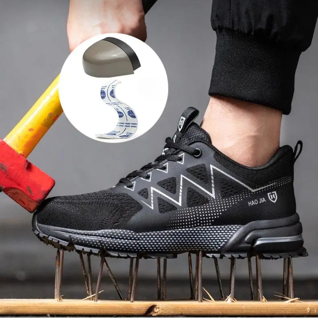 Safety Work Shoes with Steel Toe | Puncture Resistant and Breathable