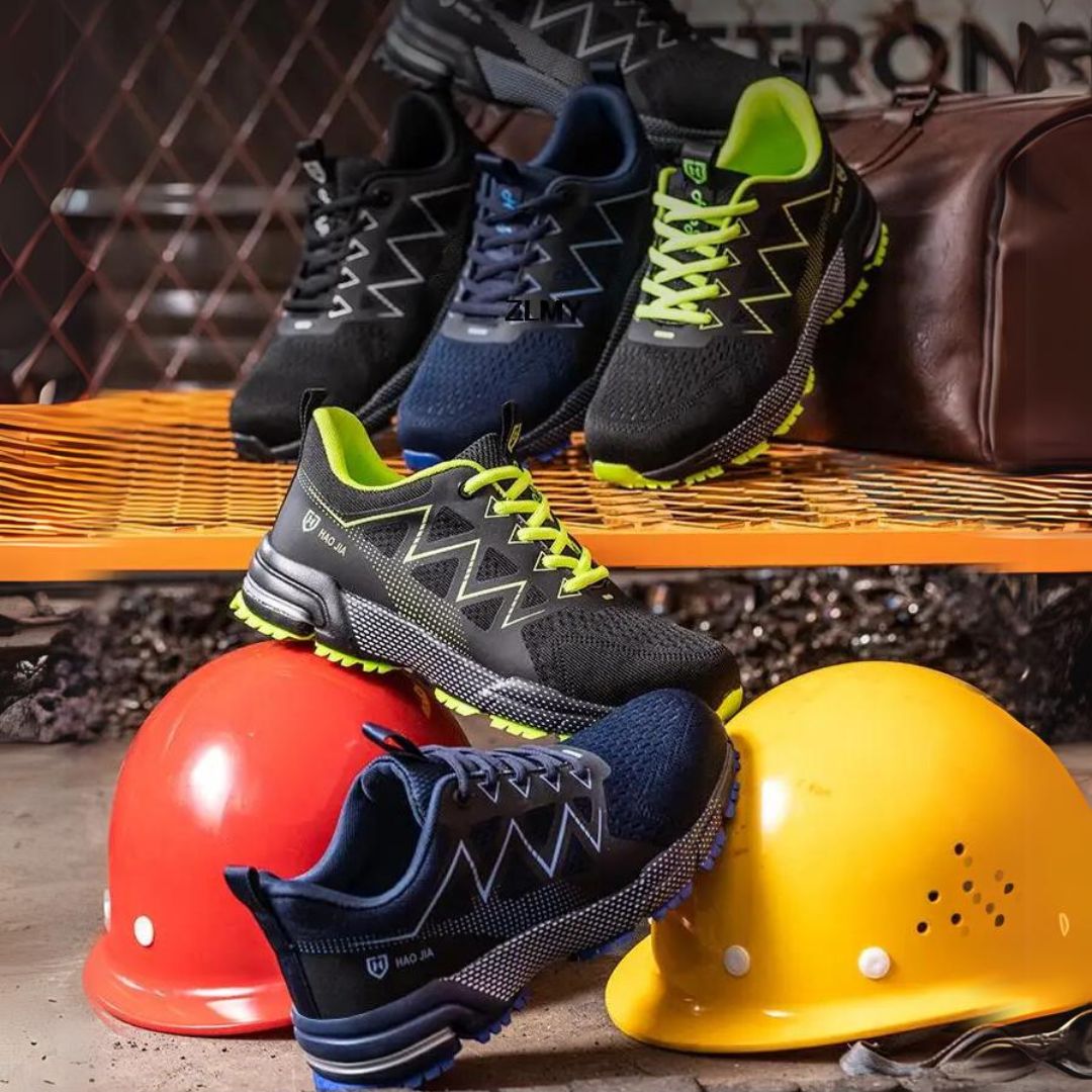 Safety Work Shoes with Steel Toe | Puncture Resistant and Breathable