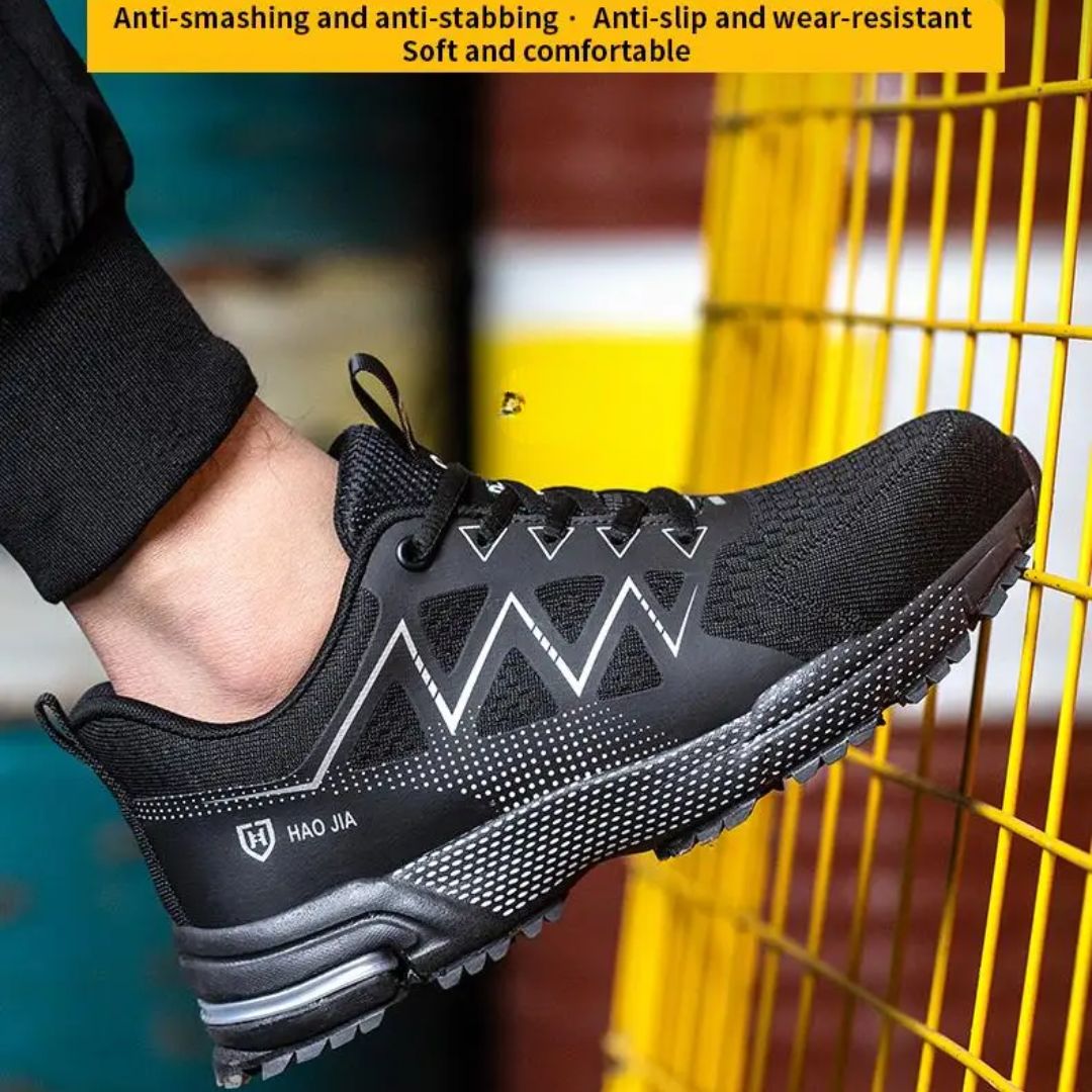 Safety Work Shoes with Steel Toe | Puncture Resistant and Breathable