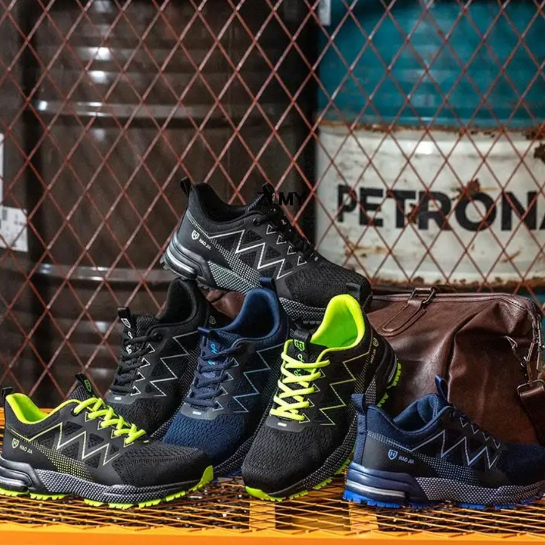 Safety Work Shoes with Steel Toe | Puncture Resistant and Breathable