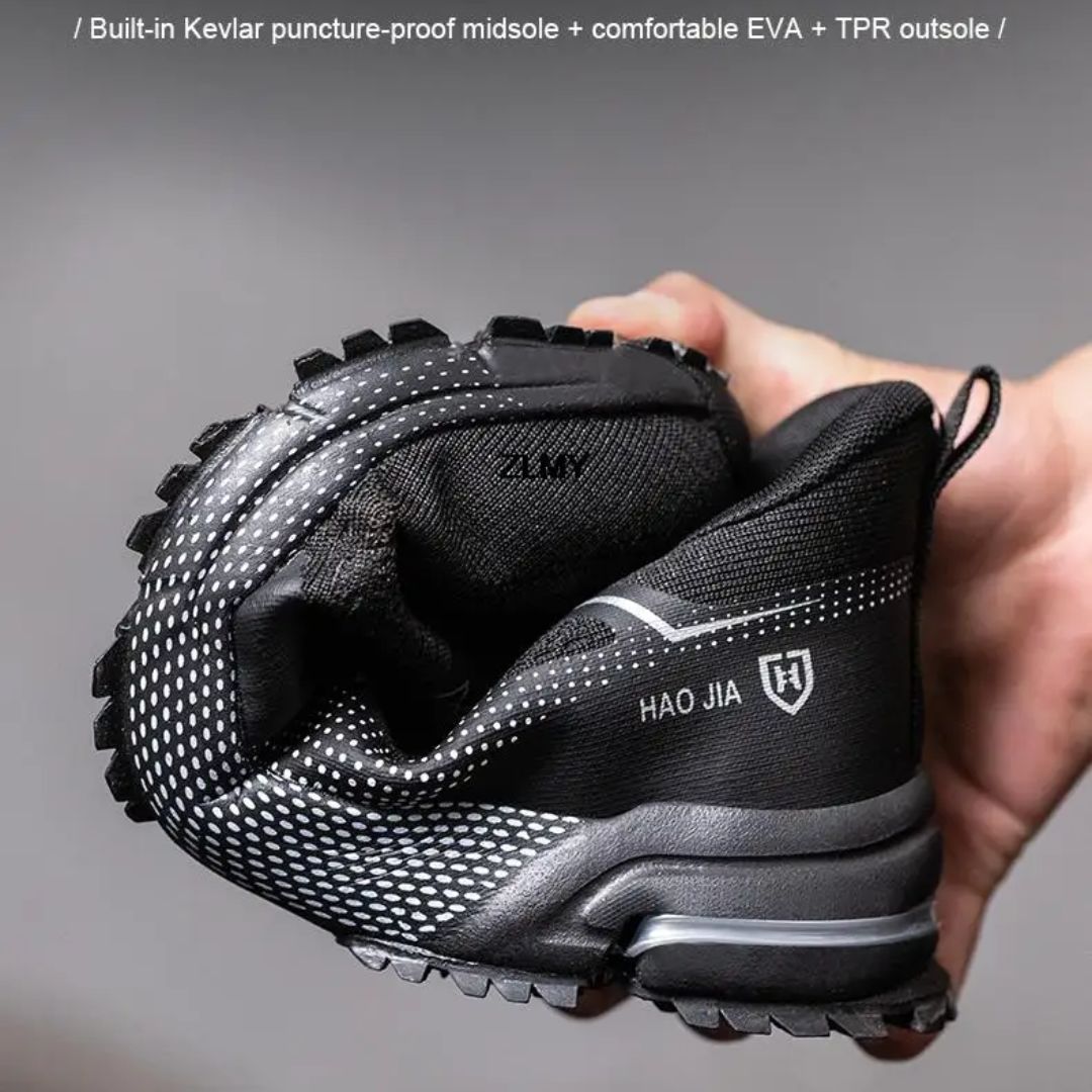 Safety Work Shoes with Steel Toe | Puncture Resistant and Breathable