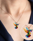 Samantha - Elegant Hummingbird Necklace