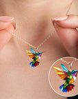 Samantha - Elegant Hummingbird Necklace