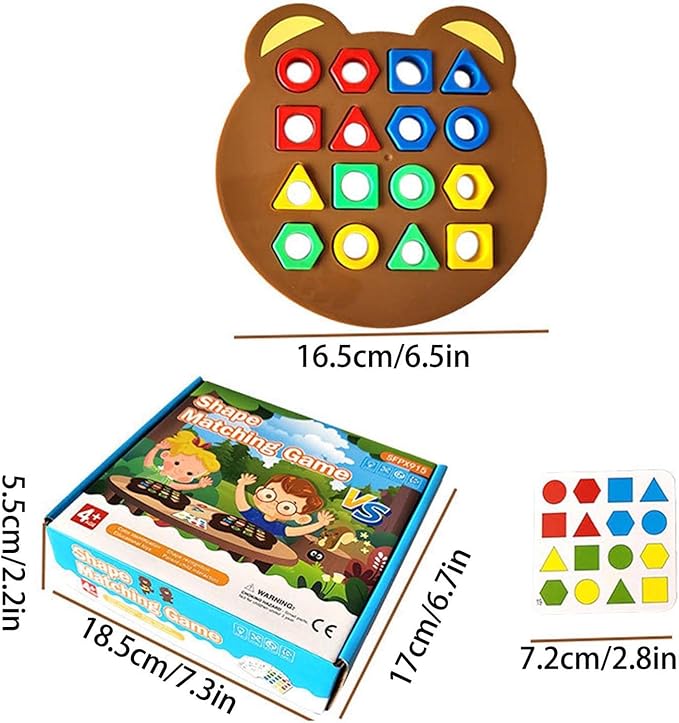 Shape-Colour Puzzle - Stimulates Recognition and Skills