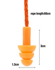 Silicone Earplugs with Cord | Hearing Protection, Noise Reduction