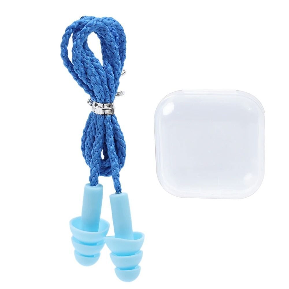 Silicone Earplugs with Cord | Hearing Protection, Noise Reduction
