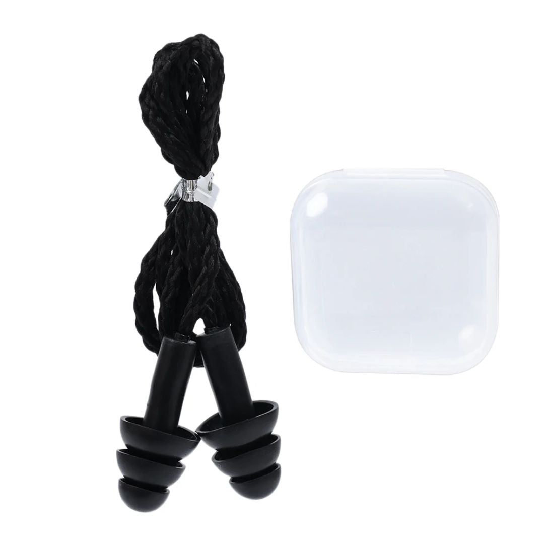 Silicone Earplugs with Cord | Hearing Protection, Noise Reduction