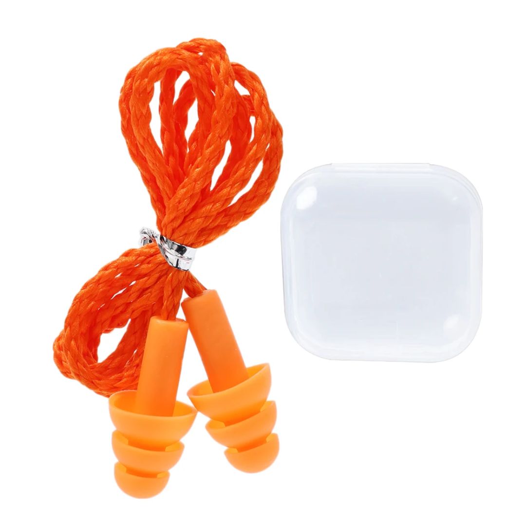 Silicone Earplugs with Cord | Hearing Protection, Noise Reduction