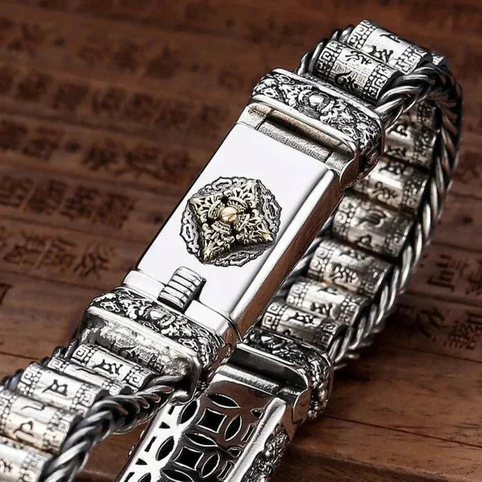 SilverTruth – Sterling Silver Bracelet with Six Symbols of Truth