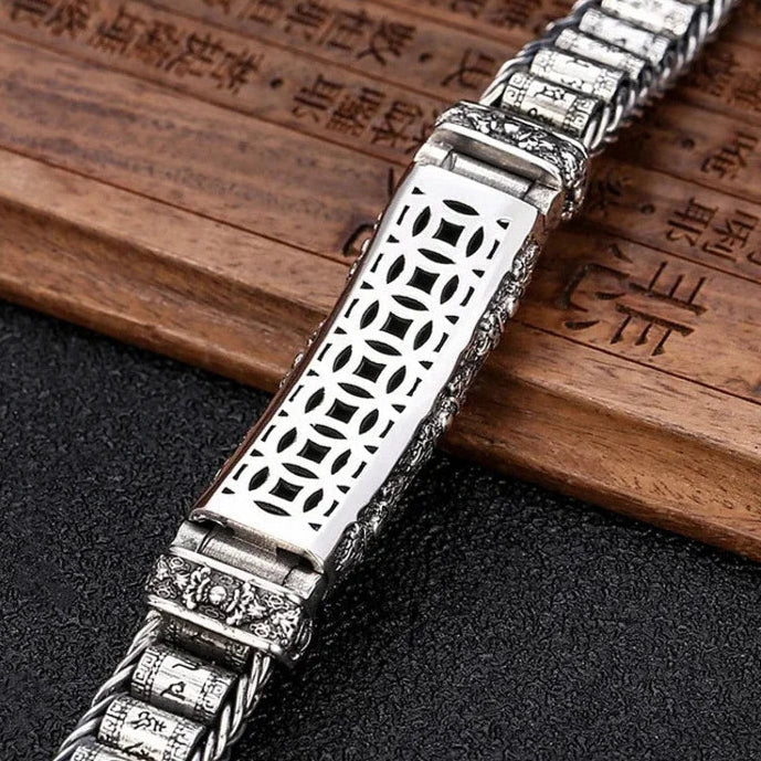 SilverTruth – Sterling Silver Bracelet with Six Symbols of Truth