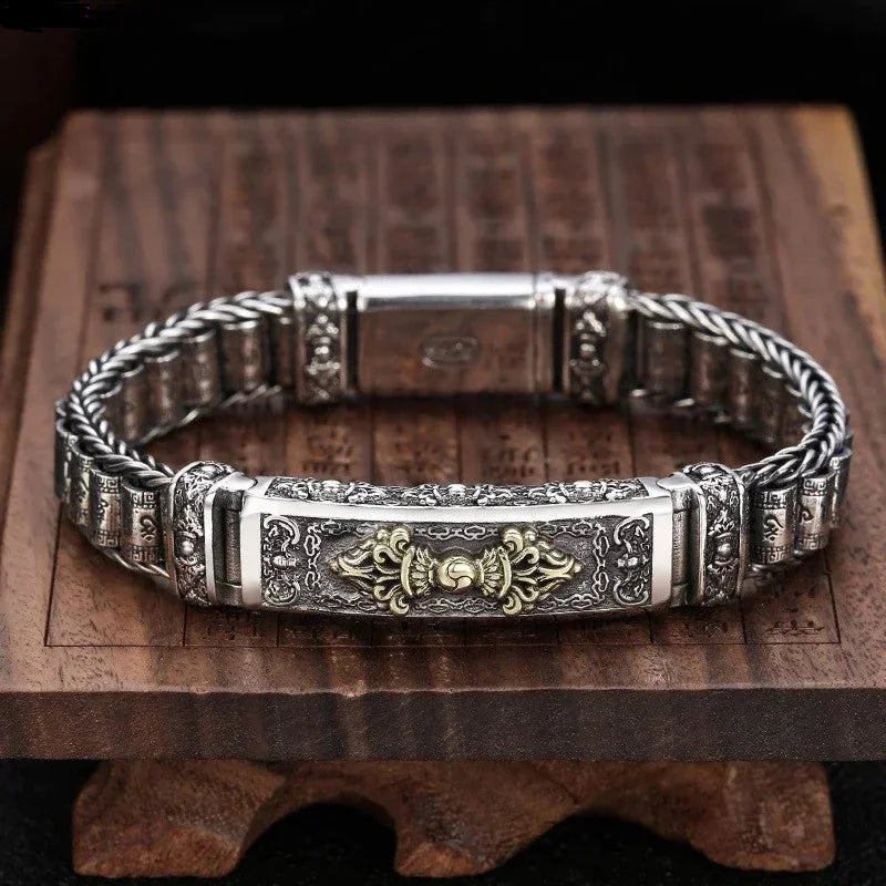 SilverTruth – Sterling Silver Bracelet with Six Symbols of Truth