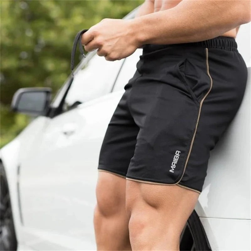 Slim Fit Elastic Men's Swim Shorts