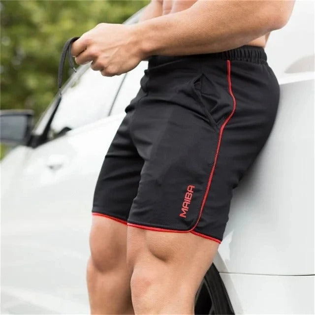 Slim Fit Elastic Men's Swim Shorts
