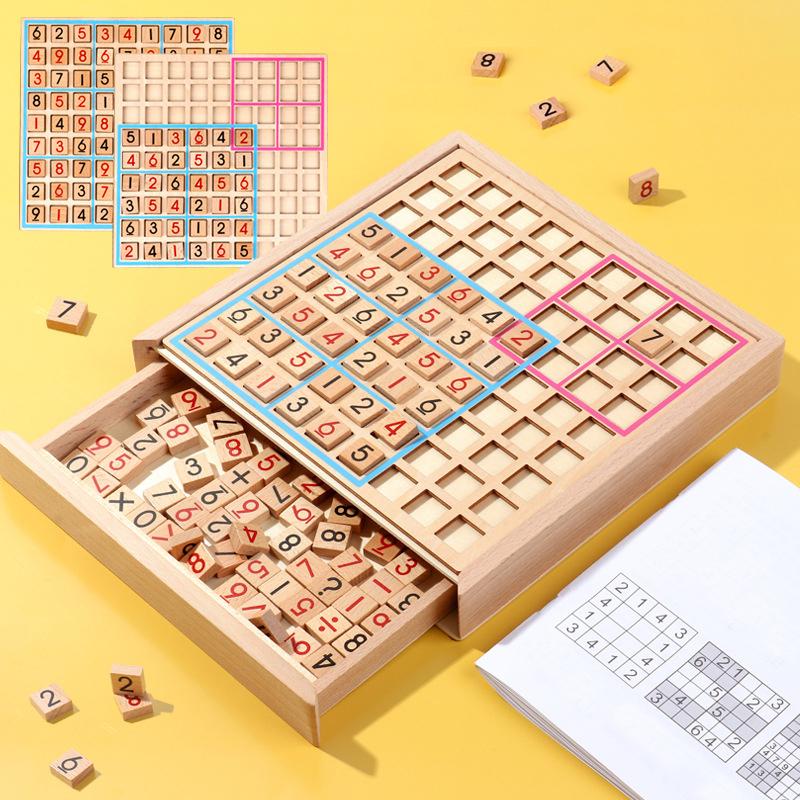 Sodera - Wooden Sudoku Puzzle Educational and Sustainable for All Ages