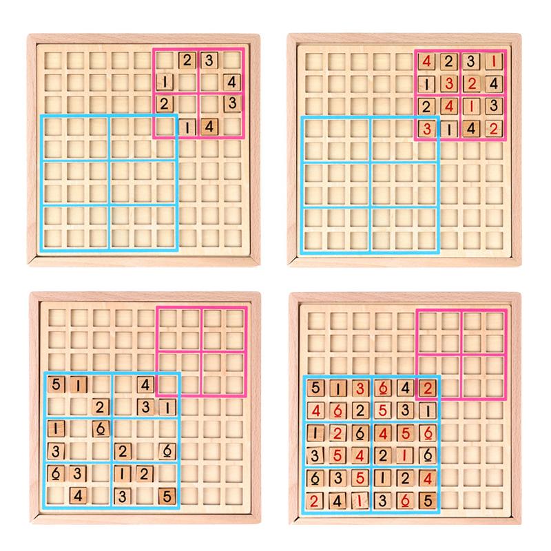 Sodera - Wooden Sudoku Puzzle Educational and Sustainable for All Ages