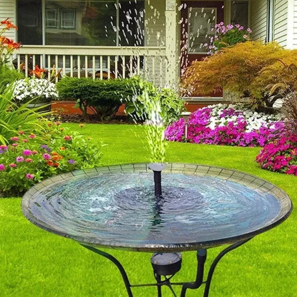 Solar-Powered Water Fountain