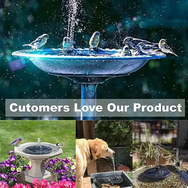 Solar-Powered Water Fountain