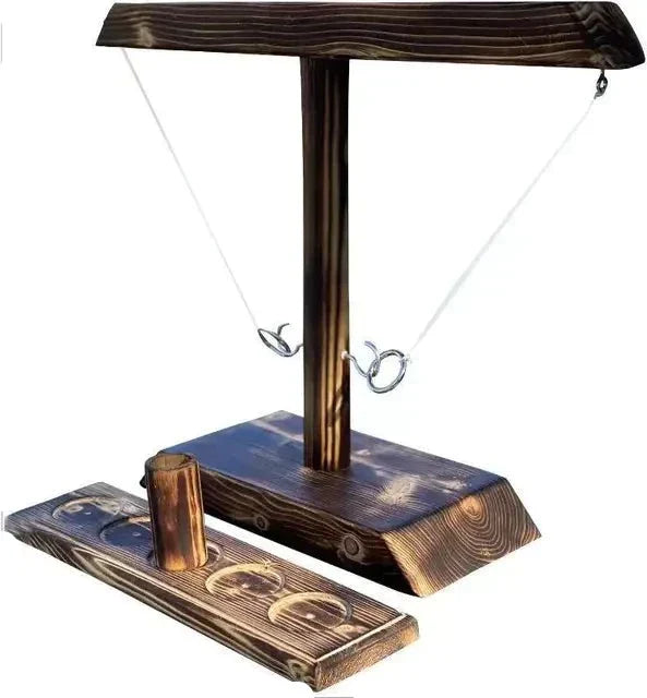 SpeelSlim - Wooden Ring Toss Game for Indoors and Outdoors