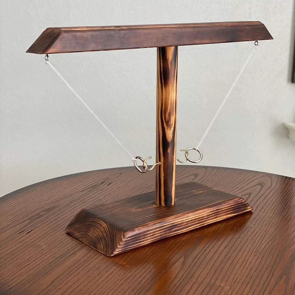 SpeelSlim - Wooden Ring Toss Game for Indoors and Outdoors