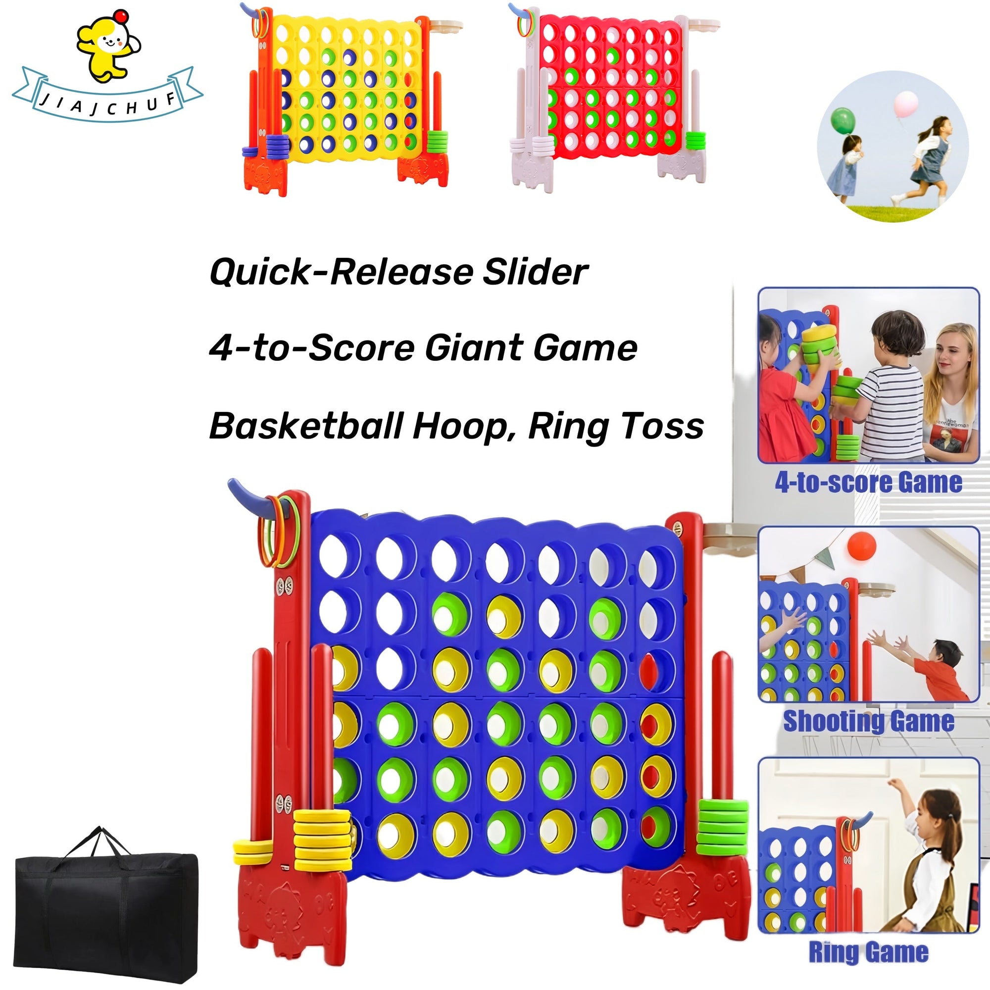 SpeelplezierXL - Giant 3-in-1 Game Set for Children Aged 3-6 Years