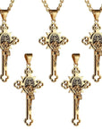 St. Benedict Protection Cross Power Pendant Necklace