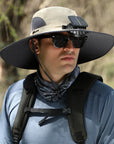 Stefan - Solar Fan Hat with Wide Brim, Solar and USB Charging Station for Fishing Hat