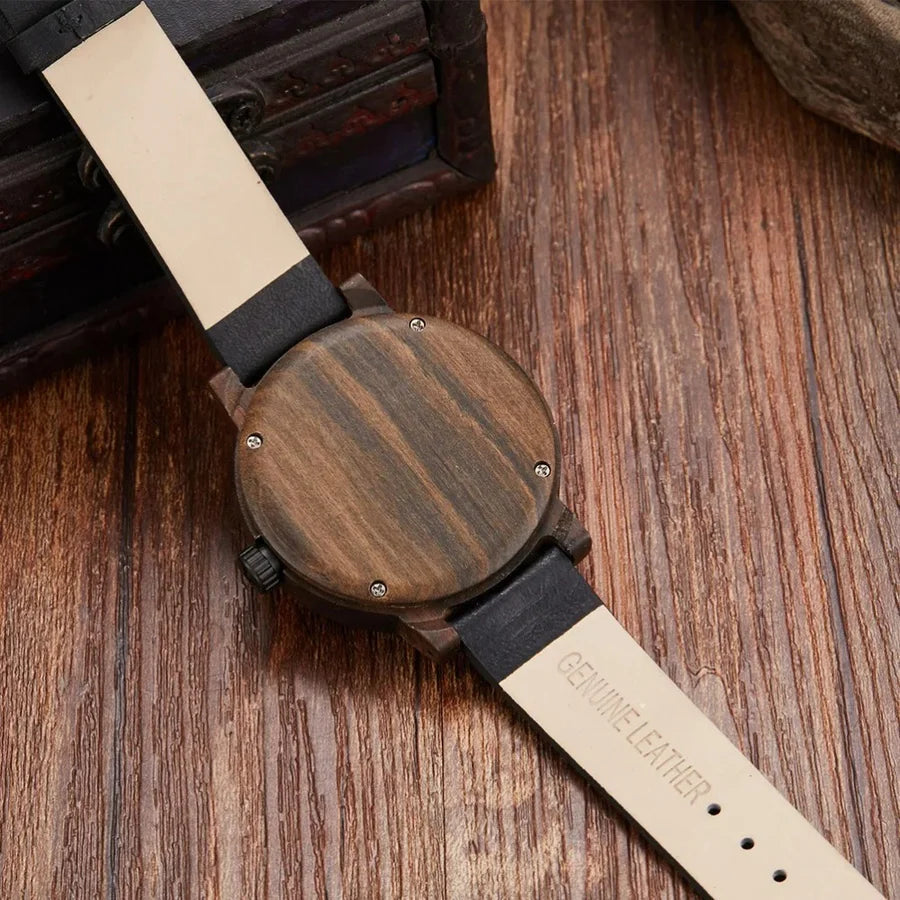 Stellan – Wooden Watches with Leather Strap