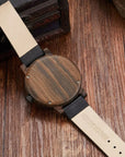 Stellan – Wooden Watches with Leather Strap