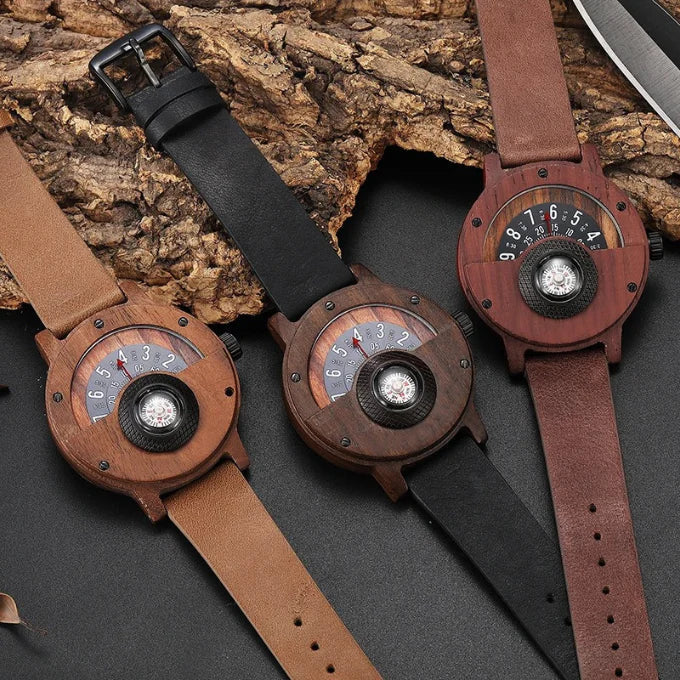 Stellan – Wooden Watches with Leather Strap