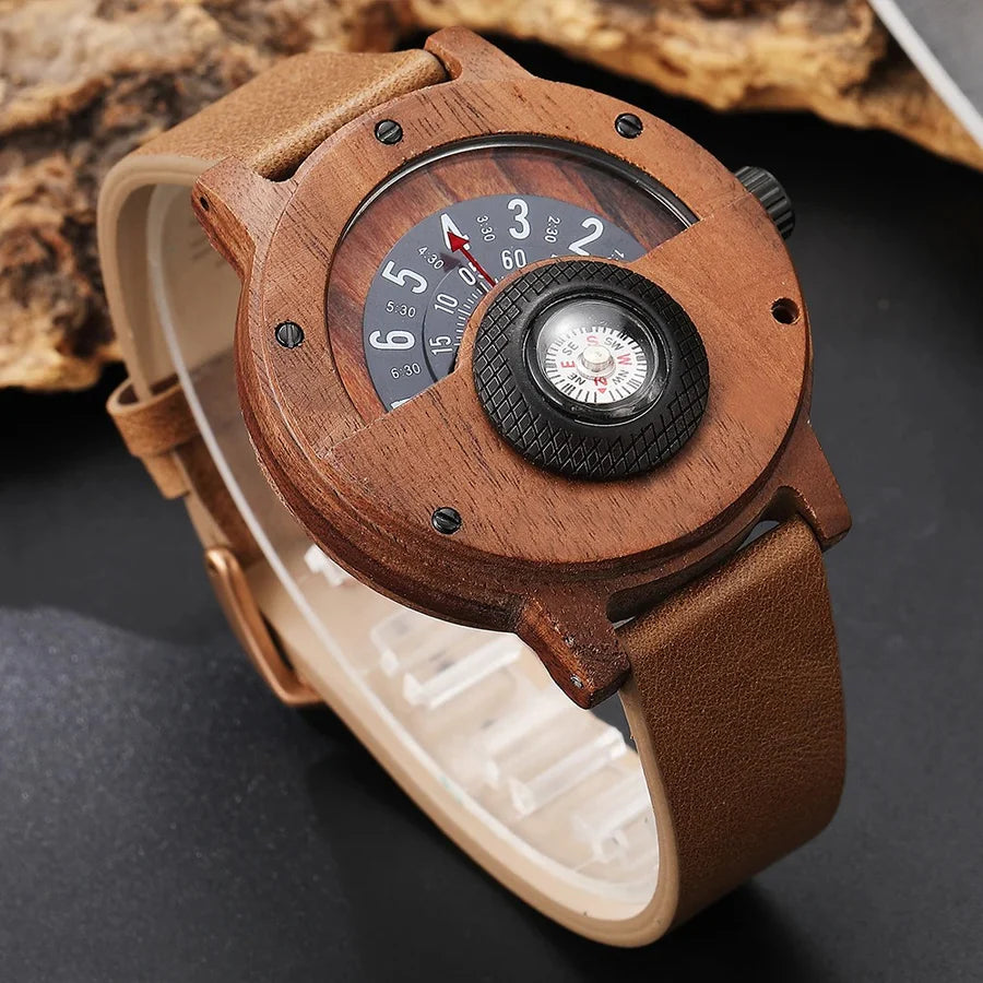 Stellan – Wooden Watches with Leather Strap