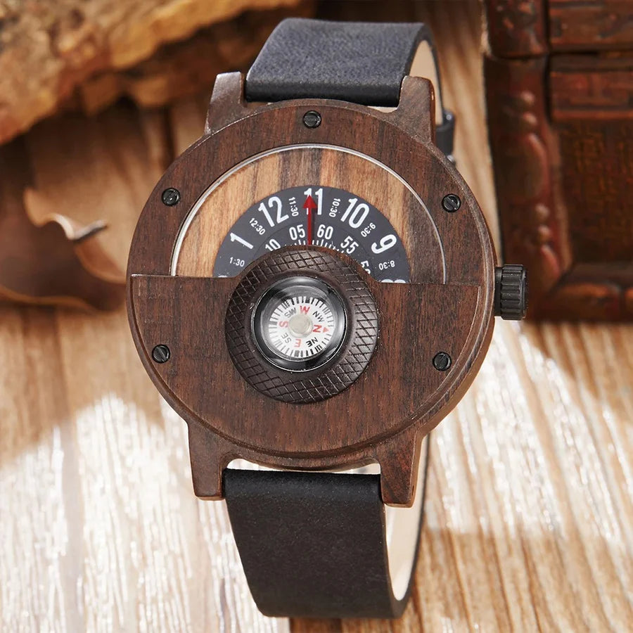 Stellan – Wooden Watches with Leather Strap