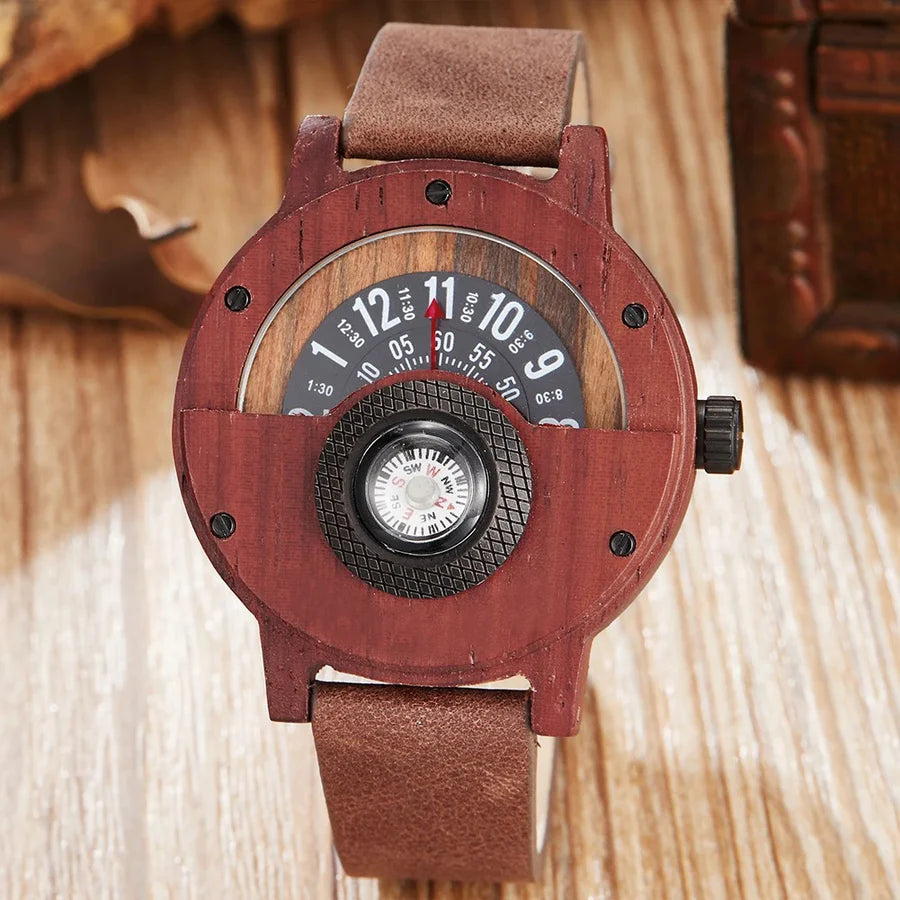 Stellan – Wooden Watches with Leather Strap