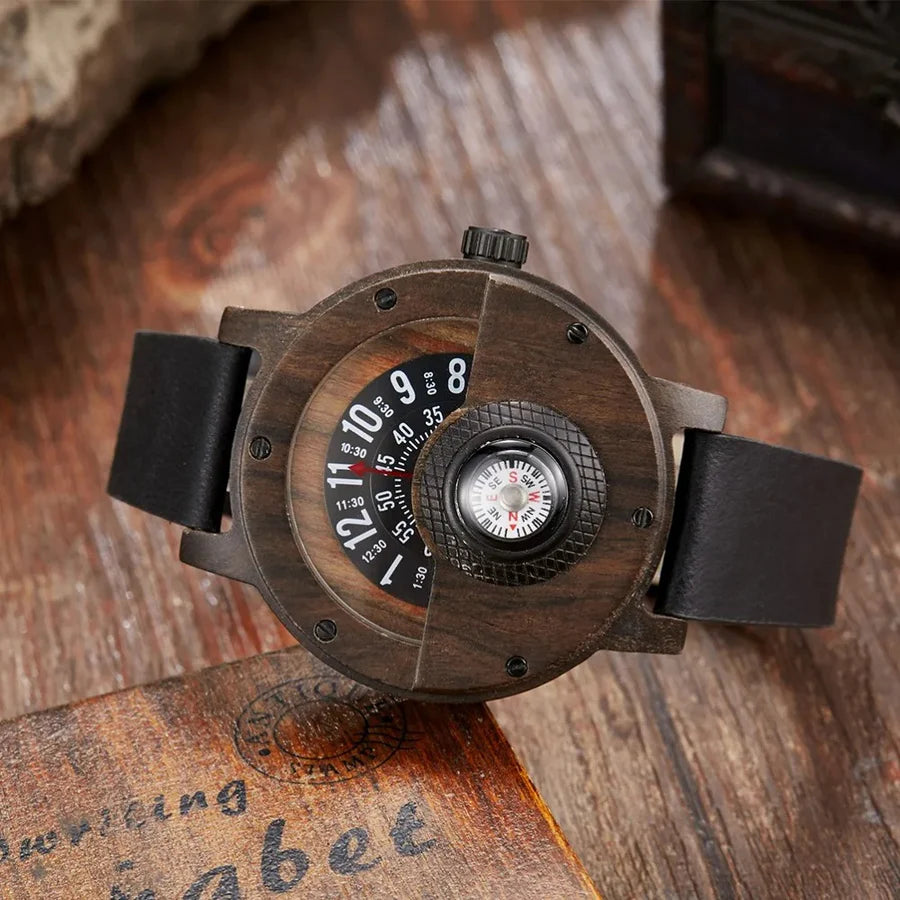 Stellan – Wooden Watches with Leather Strap