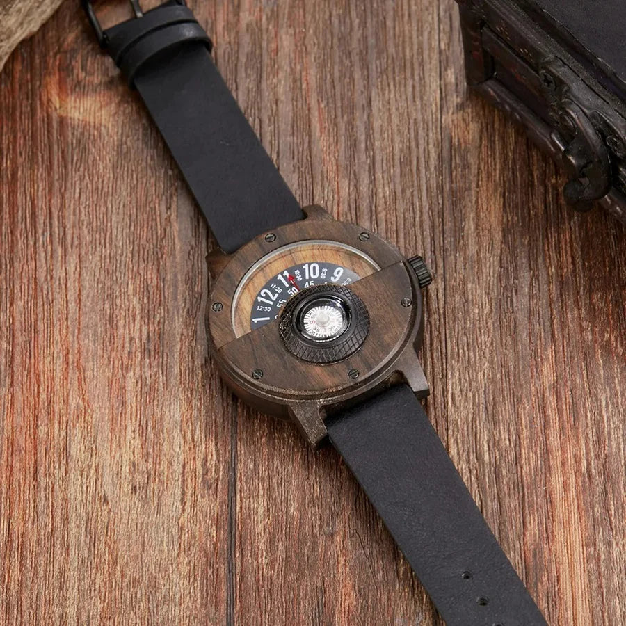 Stellan – Wooden Watches with Leather Strap