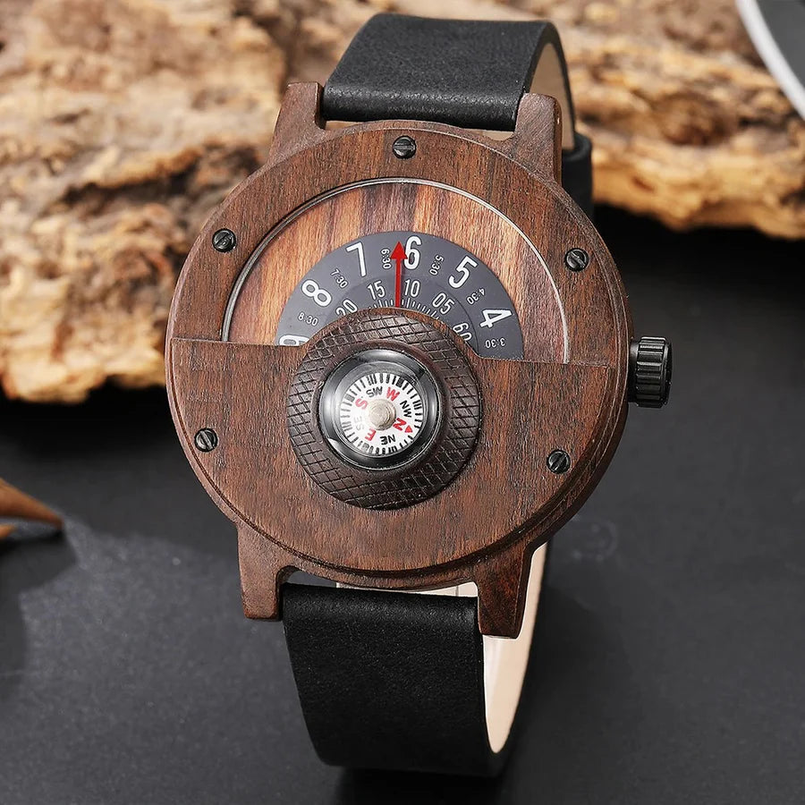 Stellan – Wooden Watches with Leather Strap