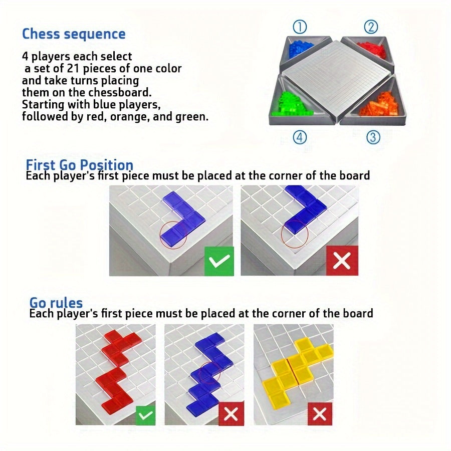 Strategic Game - 4-Person Puzzle Game for the Family