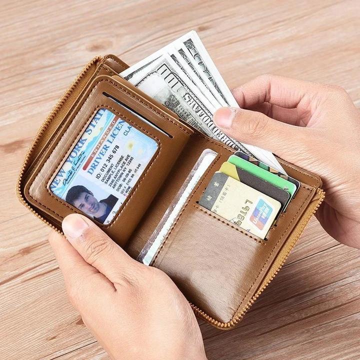 Stylish Compact Wallet with RFID Protection