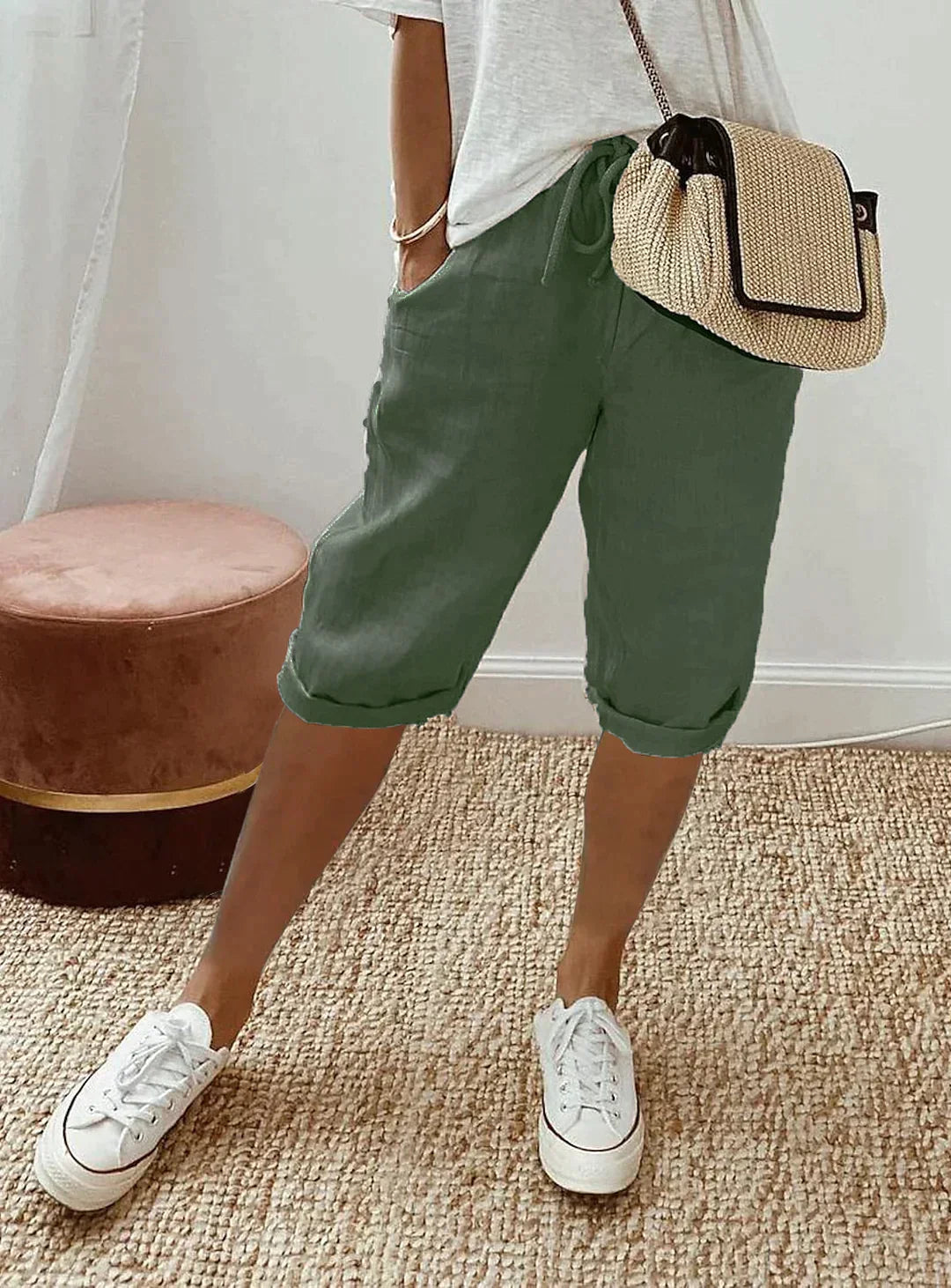 Stylish Linen Summer Trousers for Women - Mandy
