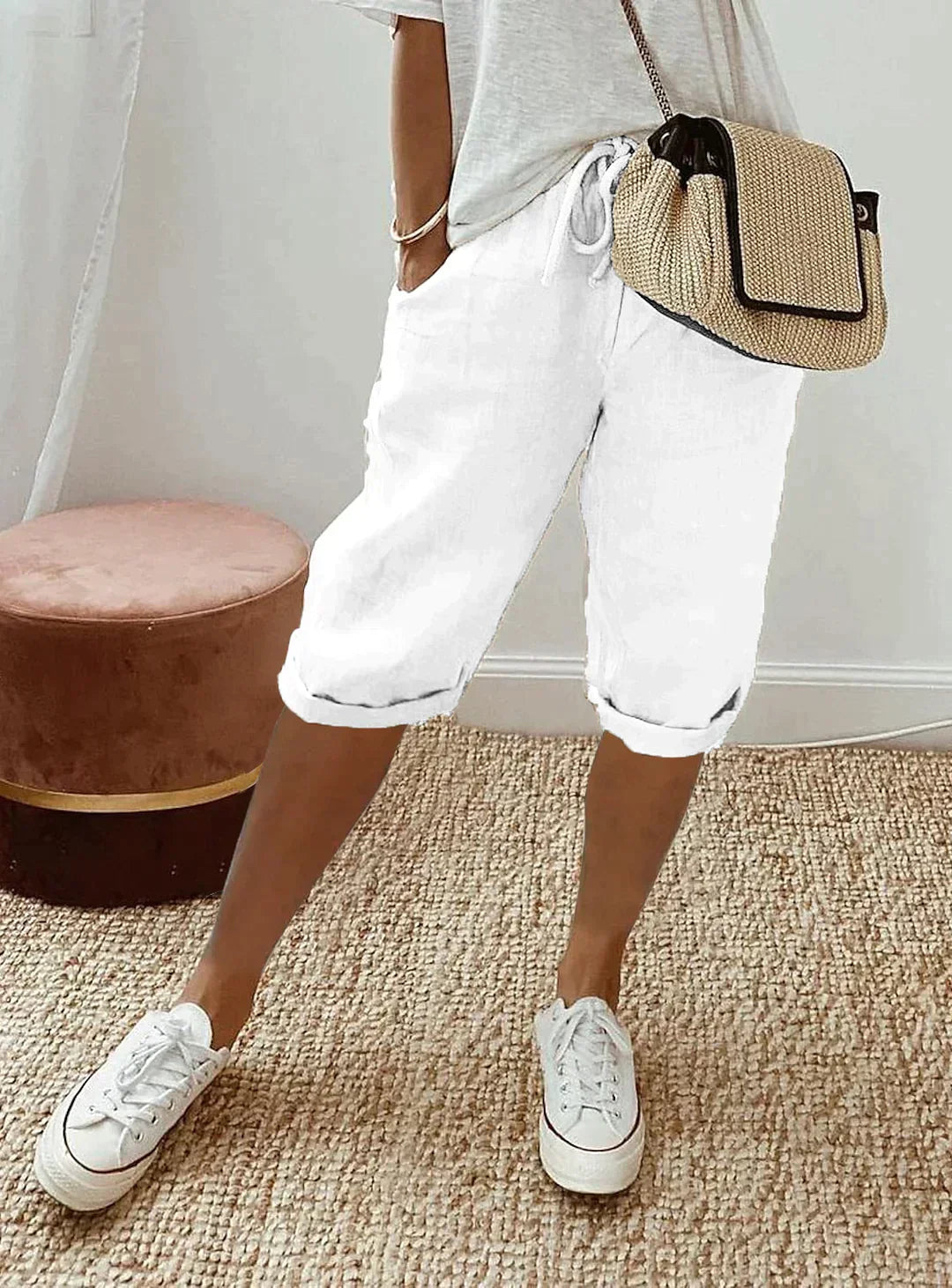 Stylish Linen Summer Trousers for Women - Mandy