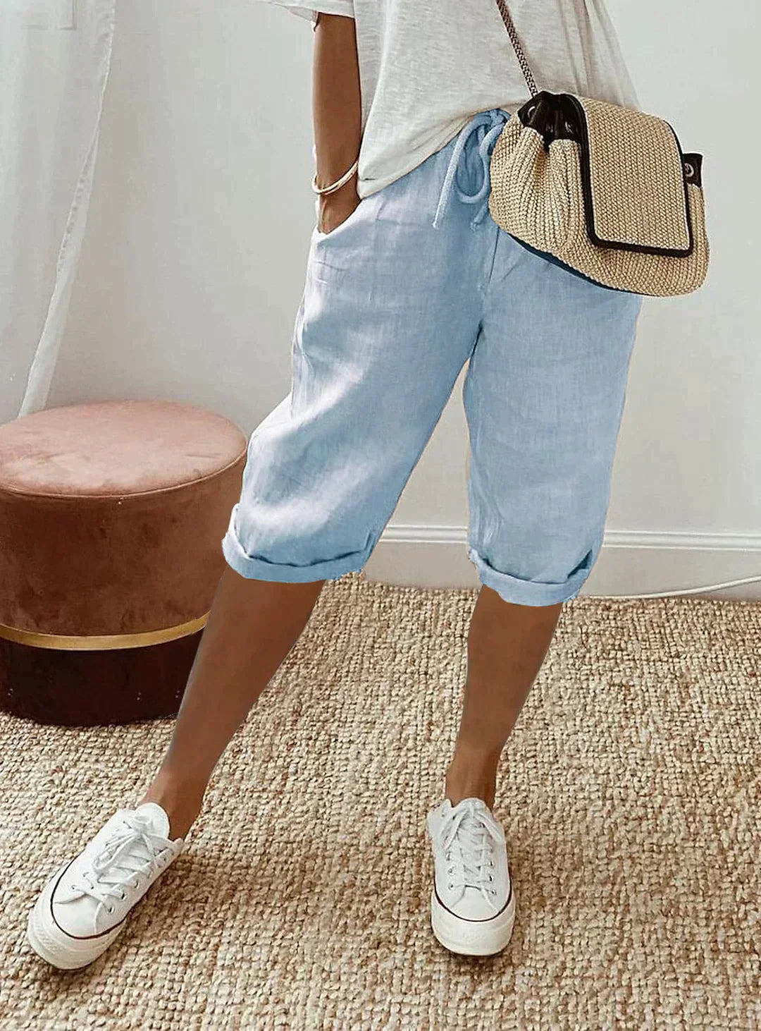 Stylish Linen Summer Trousers for Women - Mandy