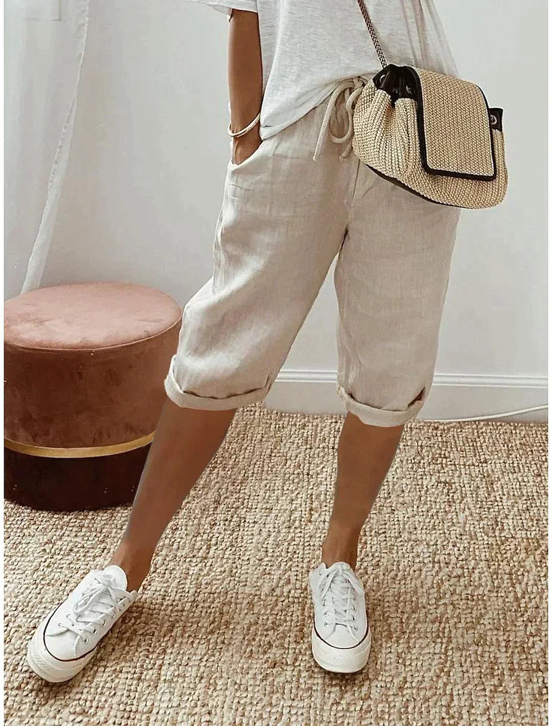 Stylish Linen Summer Trousers for Women - Mandy