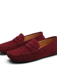 Suede men's loafers in Italian style - Robert
